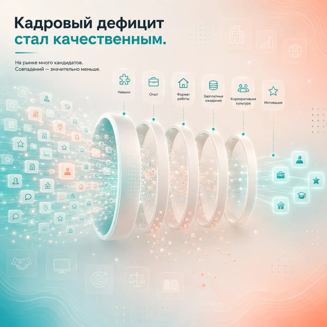 Почему работодатели всё ещё говорят о кадровом дефиците?
Если открыть HeadHunter, кажется, что проблема кадрового дефицита должна была стать меньше.
Соискателей много | Сетка — социальная сеть от hh.ru