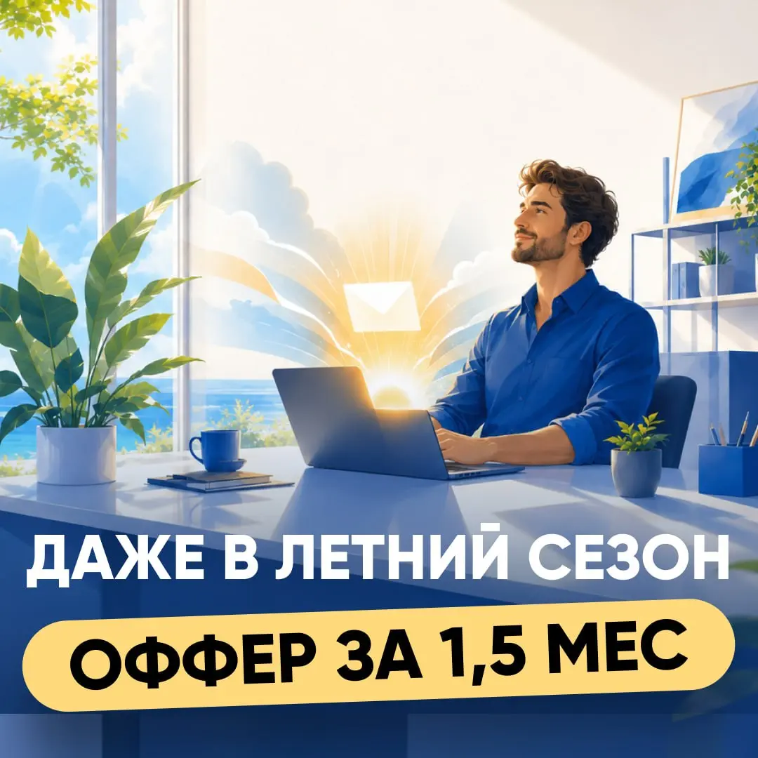 💼 ОФФЕР ЗА ПОЛТОРА МЕСЯЦА - ДАЖЕ В "МЁРТВЫЙ" ЛЕТНИЙ СЕЗОН | Сетка — социальная сеть от hh.ru