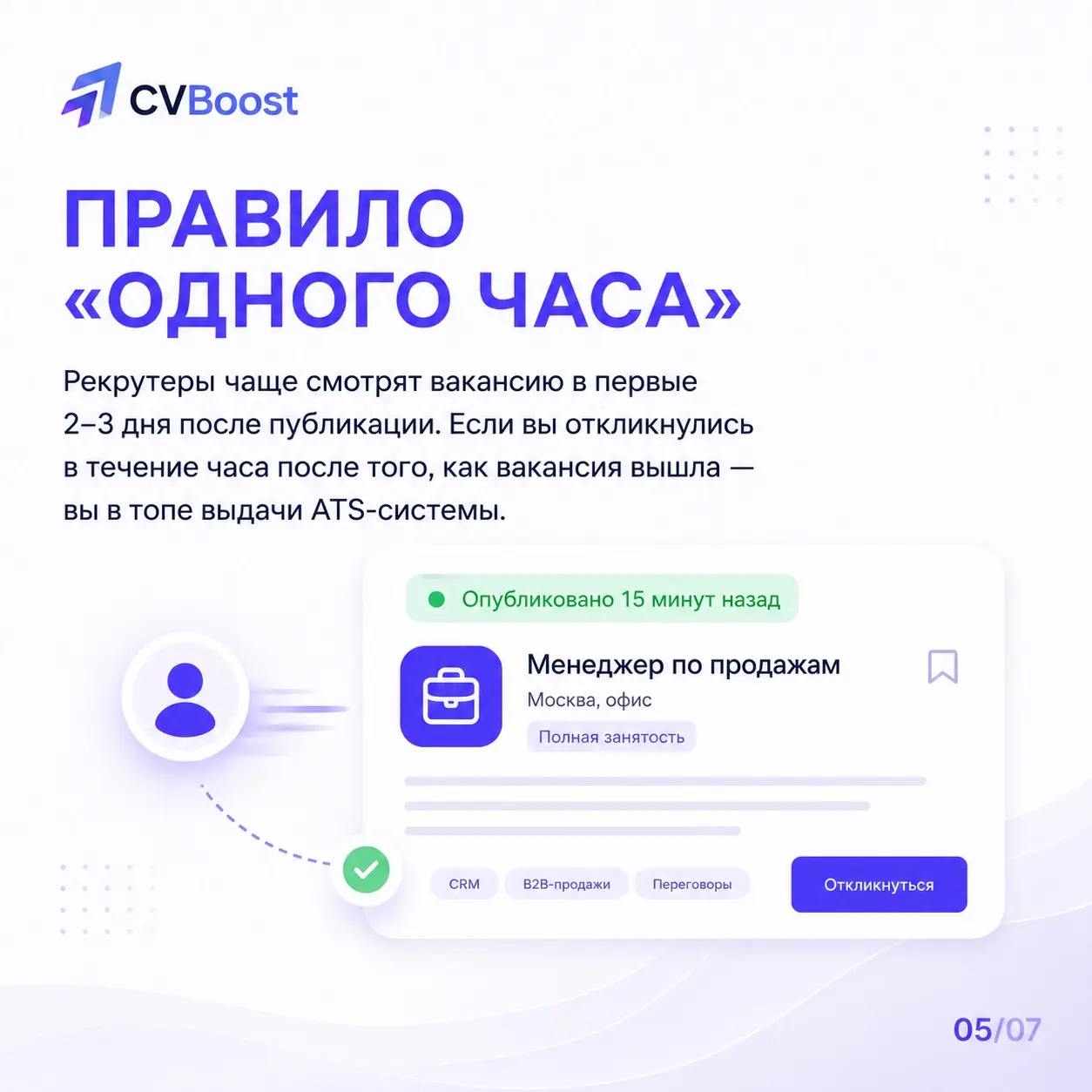 Когда нажимать «откликнуться»? | Сетка — социальная сеть от hh.ru