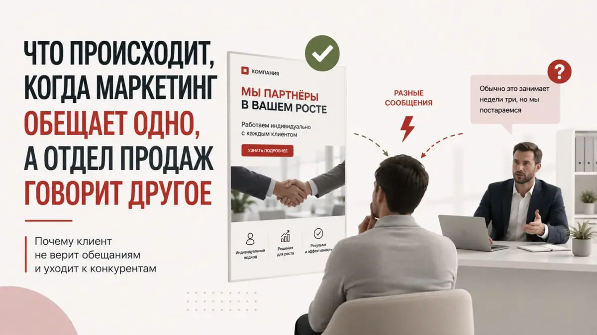 Маркетинг обещает одно, менеджер говорит другое, сервис делает третье | Сетка — социальная сеть от hh.ru