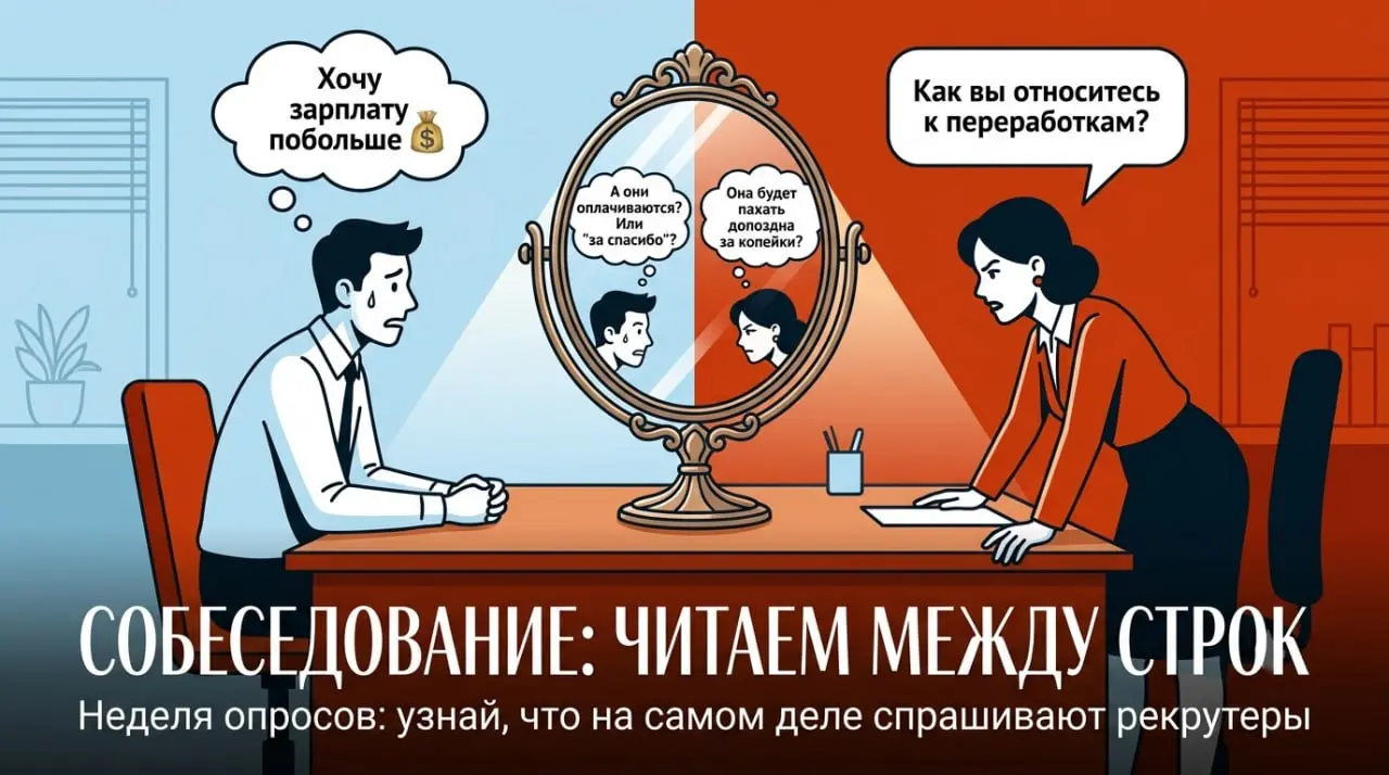 А давайте ка на этой неделе обсудим противные, неловкие и провокационные вопросы, которые задают на собеседовании?
Разберем, как отвечать на вопросы о возрасте, семейном положении, детях, здоровье и д... | Сетка — социальная сеть от hh.ru