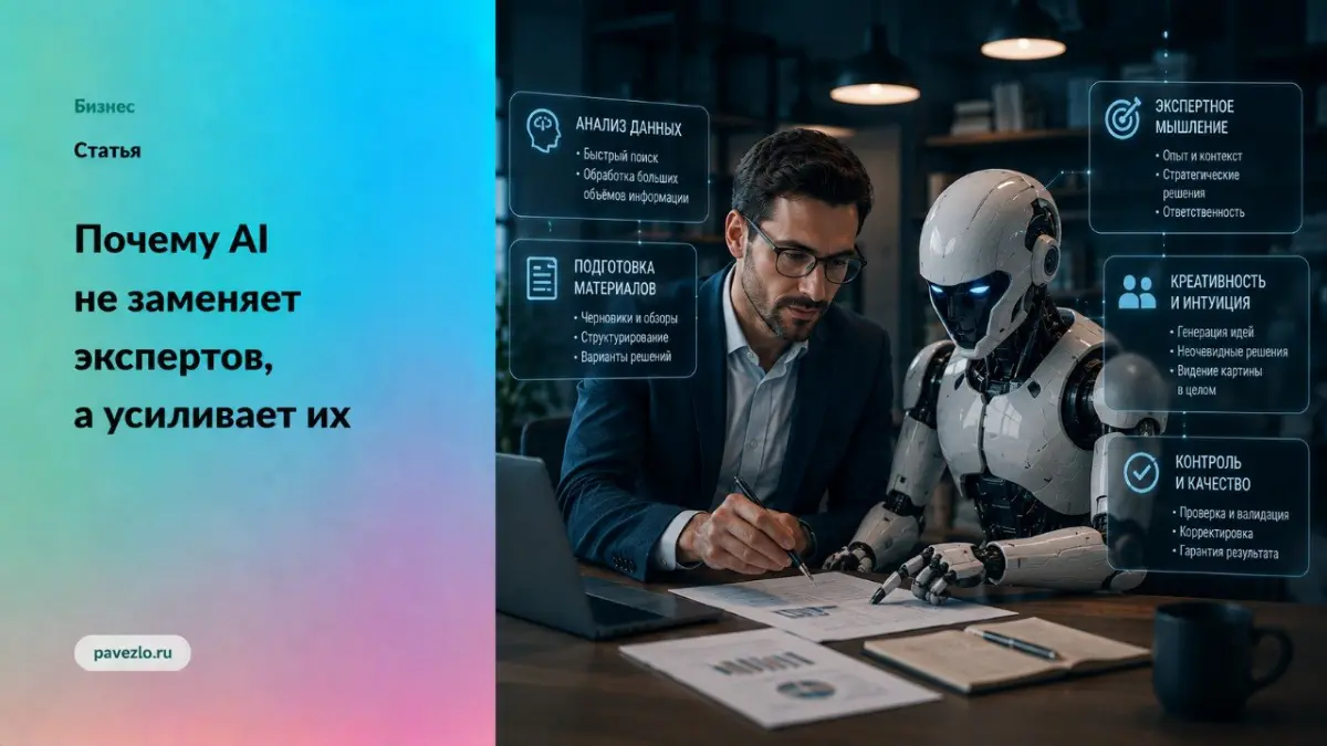 Почему AI не заменяет экспертов, а усиливает их | Сетка — социальная сеть от hh.ru