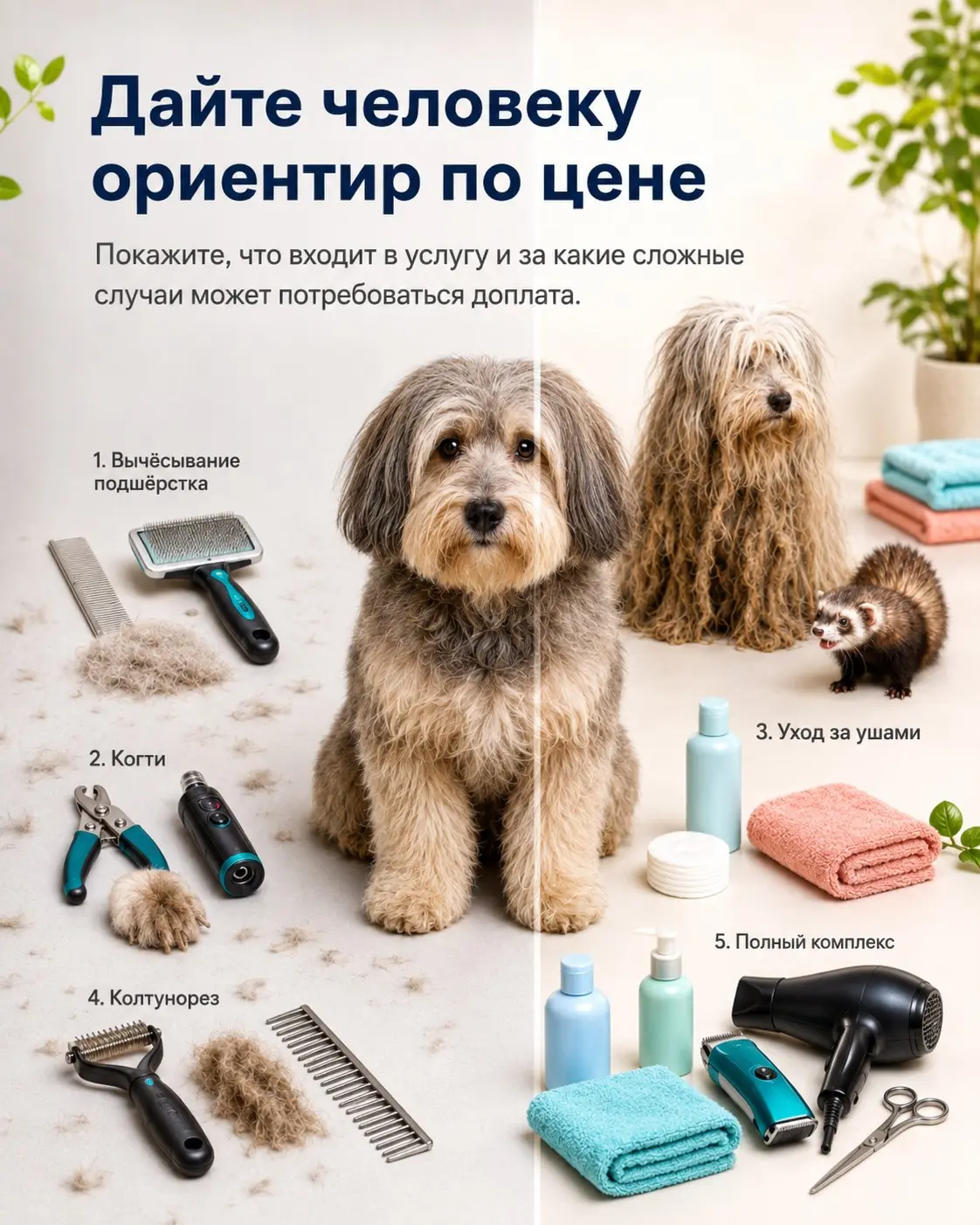 Как человек выбирает груминг: сначала смотрят не на цену | Сетка — социальная сеть от hh.ru