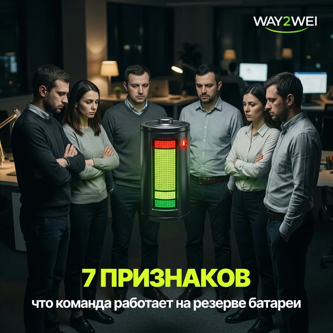 Чек-лист: 7 признаков, что команда работает на резерве батар | Сетка — социальная сеть от hh.ru