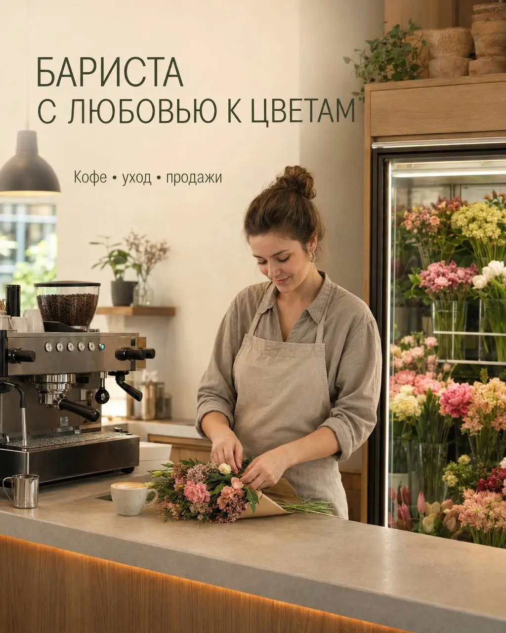 БАРИСТА
От 5 000₽/смена
Кофе и Цветы
• Москва, м. Фрунзенская, Комсомольский проспект, 28
• Рестораны/Кафе
• +79857894909
Полное описание вакансии размещено в Телеграм и Макс | Сетка — социальная сеть от hh.ru