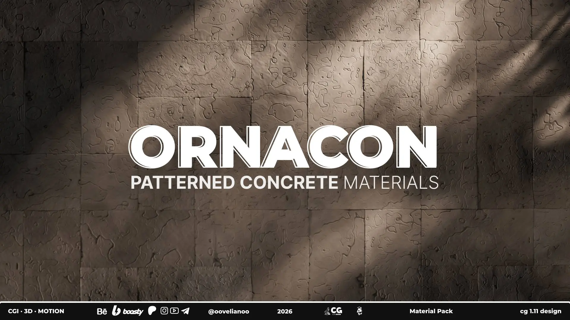 Render Lab | ORNACON [Part3]
«Exclusive access to premium patterned concrete textures and materials for Cinema 4D + Redshift | Сетка — социальная сеть от hh.ru