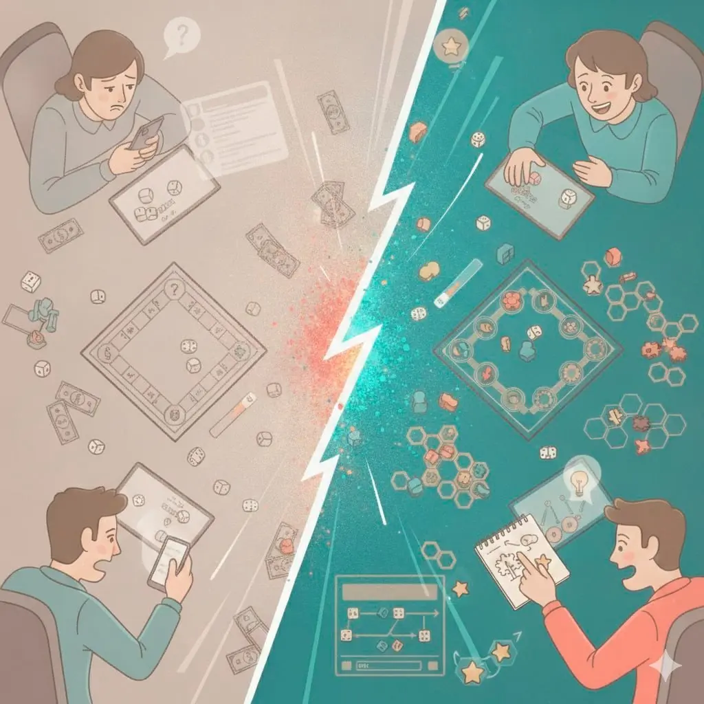 Как заинтересовать людей настолкой, когда есть смартфоны, соцсети и видеоигры
Хорошие современные настолки успешно конкурируют с тиктоком, новостной лентой и ютубом | Сетка — социальная сеть от hh.ru
