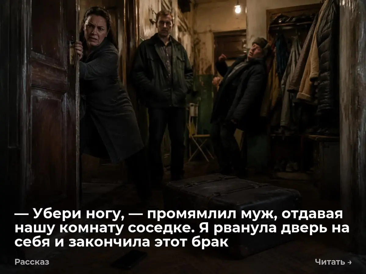 — Убери ногу, — промямлил муж, отдавая нашу комнату соседке. Я рванула дверь на себя и закончила это
— А вас тут больше не стояло | Сетка — социальная сеть от hh.ru
