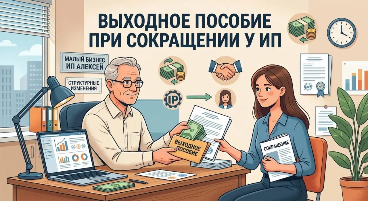 ВЫХОДНОЕ ПОСОБИЕ ПРИ СОКРАЩЕНИИ У ИППришло время напомнить вам мои дорогие, какие права есть у работника и какие обязанности у работодателя, если он является индивидуальным предпринимателем | Сетка — социальная сеть от hh.ru