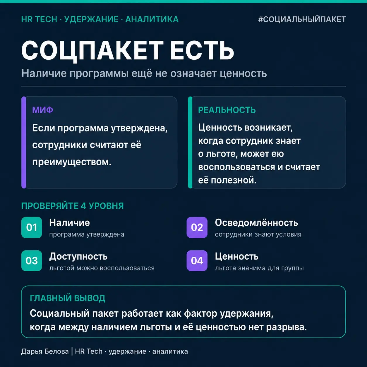 Социальный пакет: ценность не в наличии, а в реализации | Сетка — социальная сеть от hh.ru