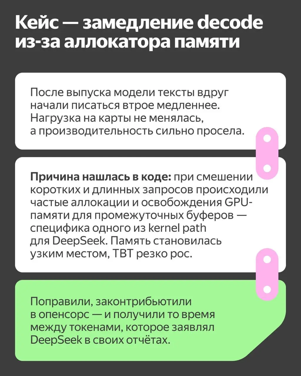 ❎ Год оптимизации инференса LLM: что мы чинили и зачем
Привет! Меня зовут Андрей Кириленко, я занимаюсь разработкой сервисов машинного обучения для Yandex AI Studio — платформы по созданию ИИ-решений | Сетка — социальная сеть от hh.ru