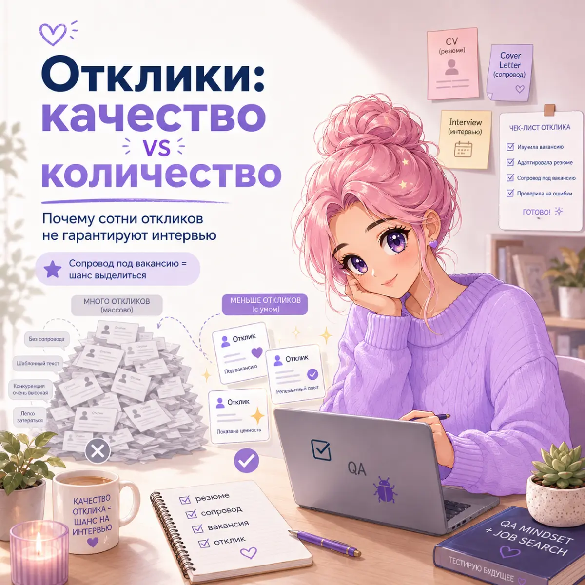 100 откликов ≠ 1 собеседование | Сетка — социальная сеть от hh.ru