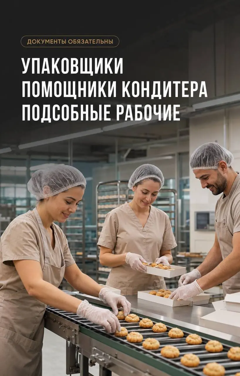 1️⃣УПАКОВЩИК,
2️⃣ФАСОВЩИК,
3️⃣ПОМОЩНИК КОНДИТЕРА,
4️⃣УБОРЩИК,
5️⃣ПОДСОБНЫЙ РАБОЧИЙ
100 000₽ - 110 000₽
Прямой работодатель
• Москва, м. Марьино, ул | Сетка — социальная сеть от hh.ru