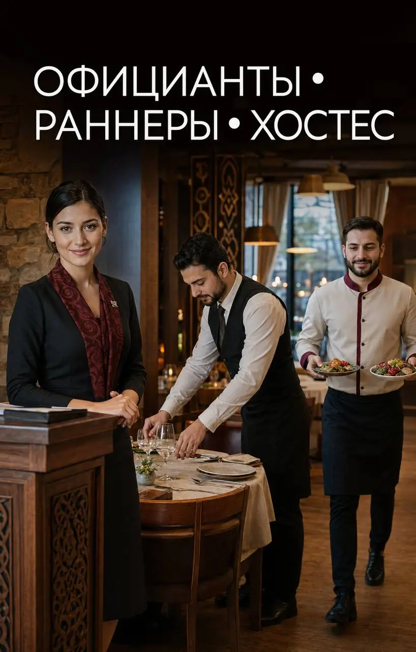 1️⃣ОФИЦИАНТ - от 150.000₽/мес2️⃣РАННЕР - от 120.000₽/мес3️⃣ХОСТЕС - от 4500₽/смена
Премиальный грузинский ресторан
• Район Коммунарка, деревня Зимёнки, КП Антоновка, м | Сетка — социальная сеть от hh.ru
