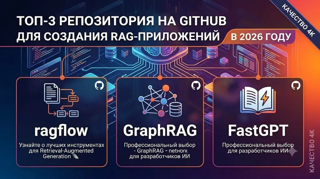 🔥 ТОП-3 РЕПОЗИТОРИЯ НА GITHUB ДЛЯ СОЗДАНИЯ RAG-ПРИЛОЖЕНИЙ В 2026 ГОДУ
Сохраняйте в закладки, чтобы не потерять! 🔖
1️⃣ RAGFlow
Полноценный RAG-движок с глубоким анализом документов, гибридным поиском, ... | Сетка — социальная сеть от hh.ru