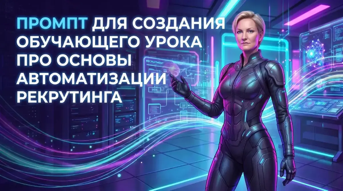 📚 Промпт обучающего урока про основы автоматизации рекрутин | Сетка — социальная сеть от hh.ru