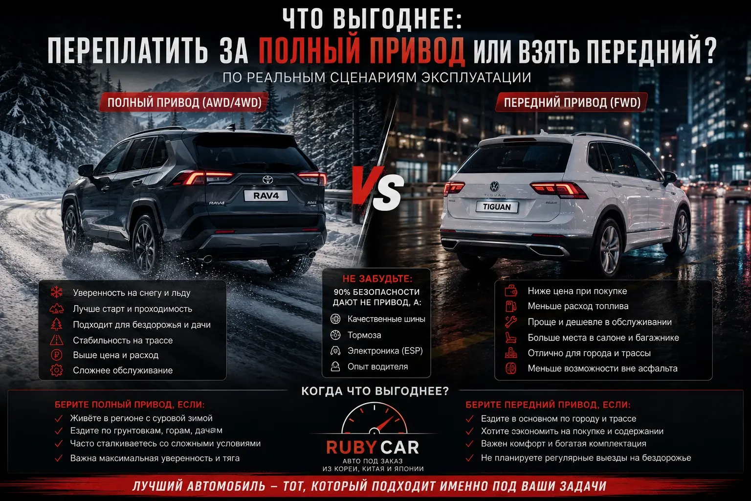 Что выгоднее — переплатить за полный привод или взять передн | Сетка — социальная сеть от hh.ru