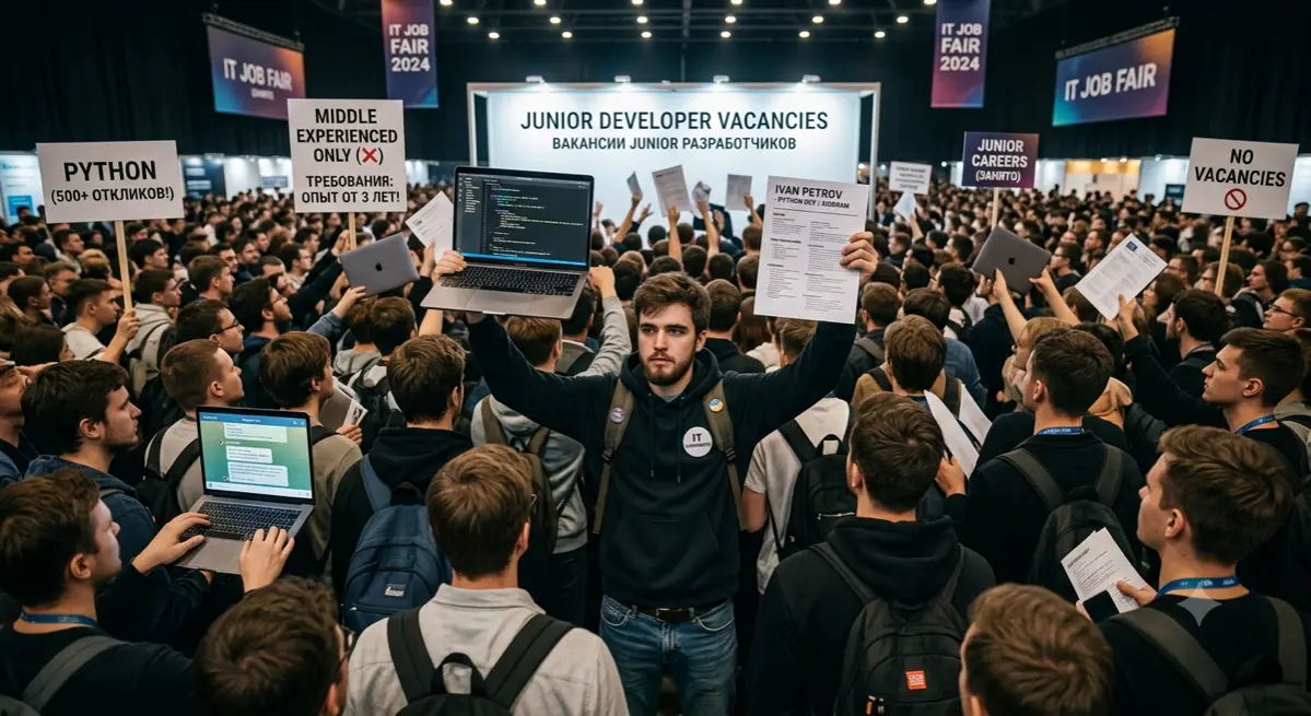 Ищем Junior-разработчика. Требования: опыт от 3 лет😶‍🌫️ | Сетка — социальная сеть от hh.ru