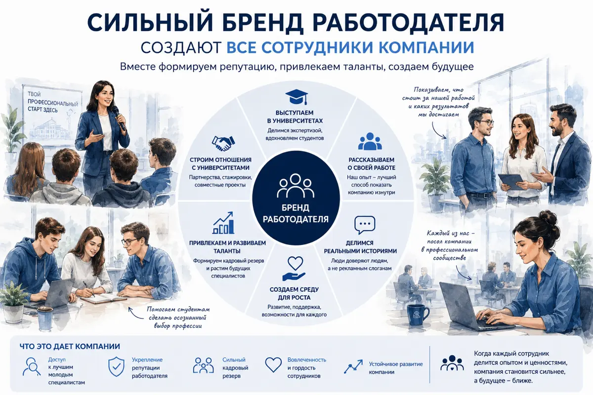 Бренд работодателя | Сетка — социальная сеть от hh.ru