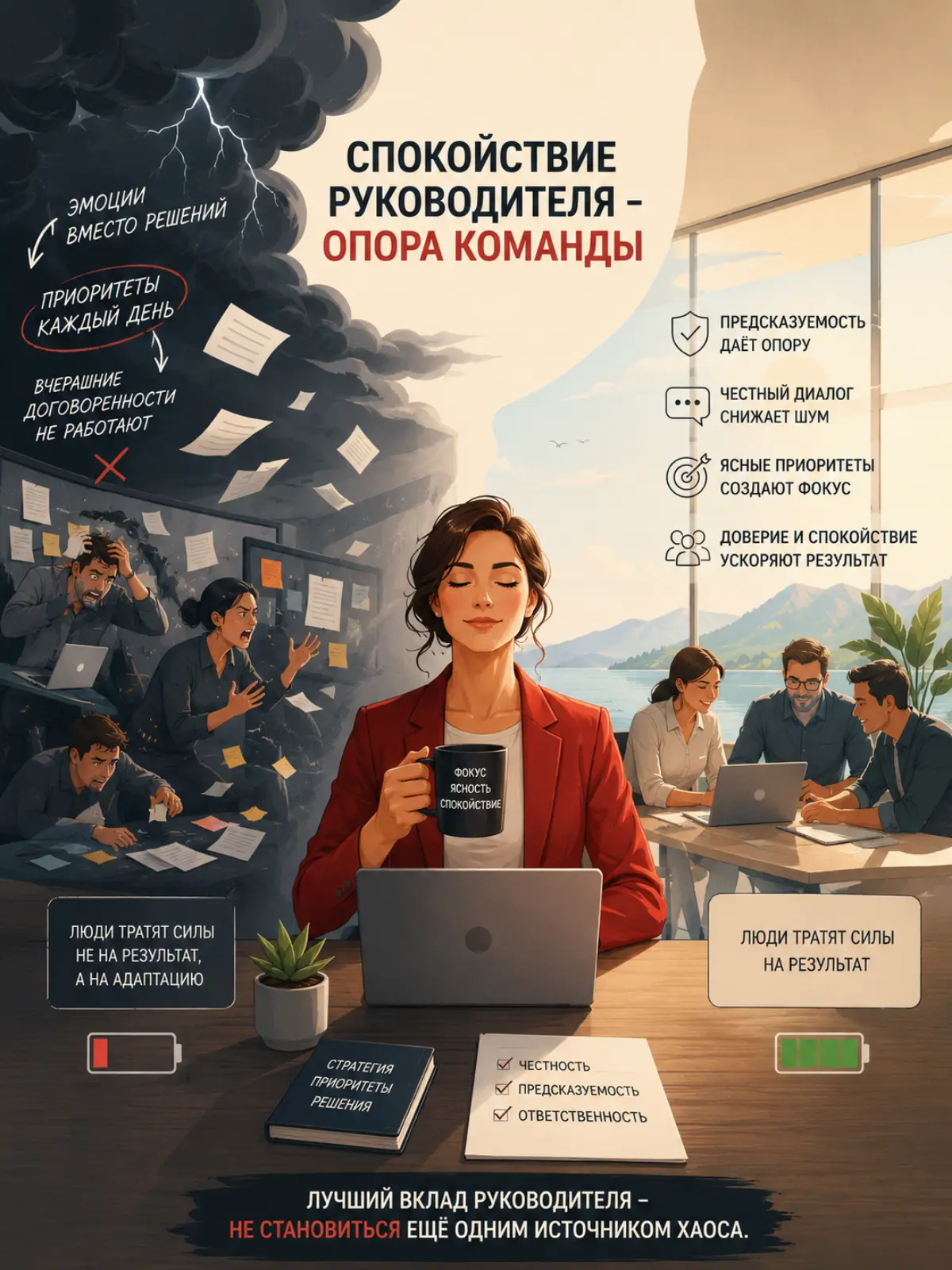 🙏Про спокойствие руководителя | Сетка — социальная сеть от hh.ru