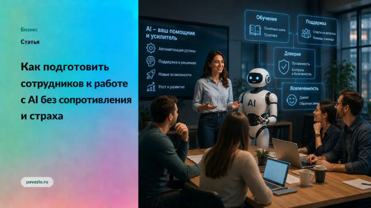 Как подготовить сотрудников к работе с AI | Сетка — социальная сеть от hh.ru