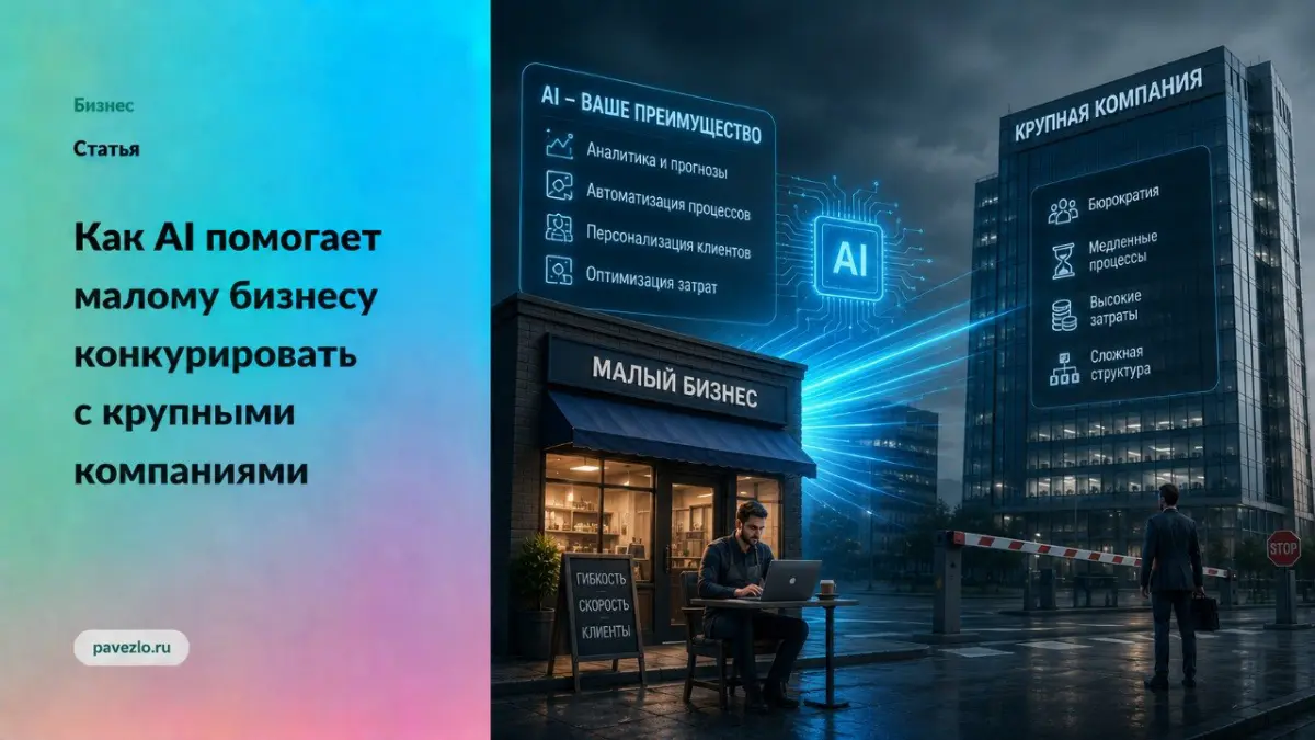Как AI помогает малому бизнесу конкурировать с гигантами | Сетка — социальная сеть от hh.ru