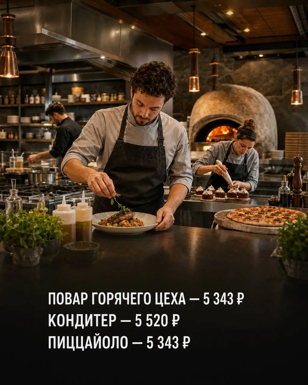 1️⃣ПОВАР ГОРЯЧЕГО ЦЕХА,
2️⃣КОНДИТЕР,
3️⃣ПИЦЦАЙОЛО
Ресторан LILA
• Москва, м. Сретенский бульвар / Сухаревская
• Рестораны/Кафе
• @ale4k4a
Полное описание вакансии размещено в Телеграм и Макс | Сетка — социальная сеть от hh.ru
