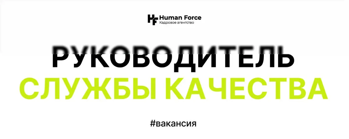 Вакансия: Руководитель службы качества | Сетка — социальная сеть от hh.ru