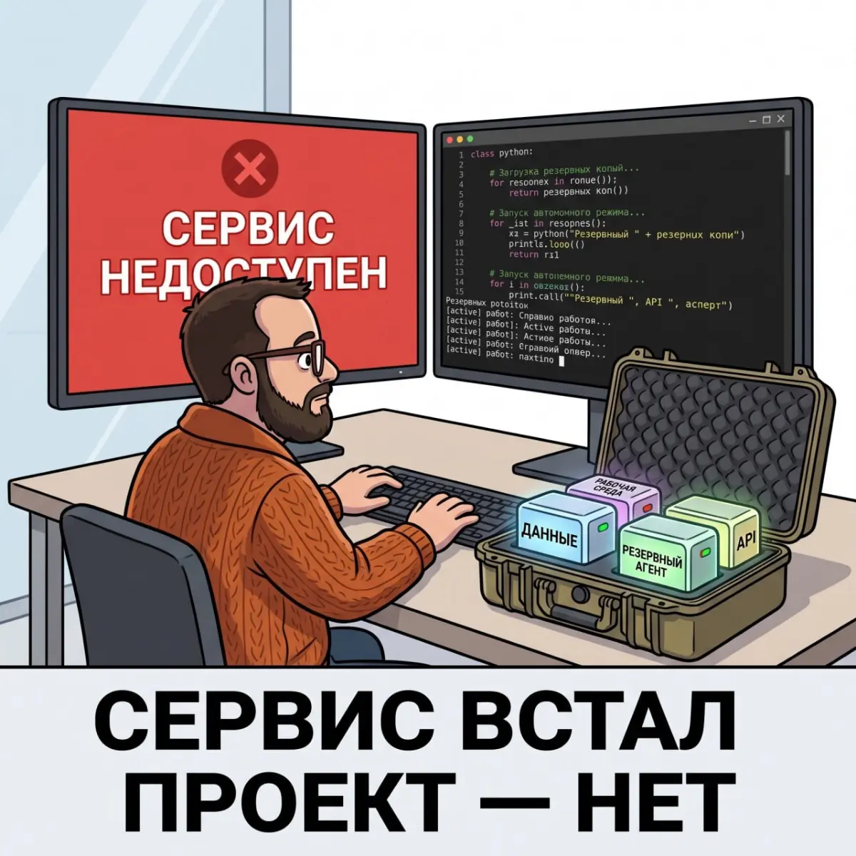 Если утром исчезнет ваш основной ИИ-сервис | Сетка — социальная сеть от hh.ru