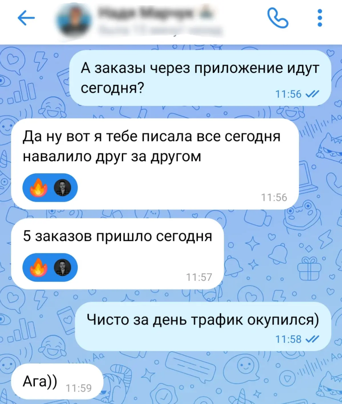 8 заказов (с оплатами) за 1 день | Сетка — социальная сеть от hh.ru