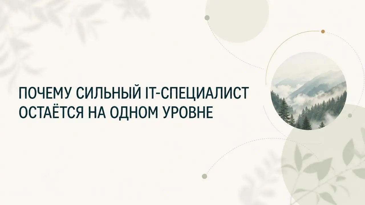 Почему сильный IT-специалист может годами оставаться на одном уровне
Проблема не всегда в навыках. Часто сотрудник и руководитель избегают одного и того же разговора | Сетка — социальная сеть от hh.ru