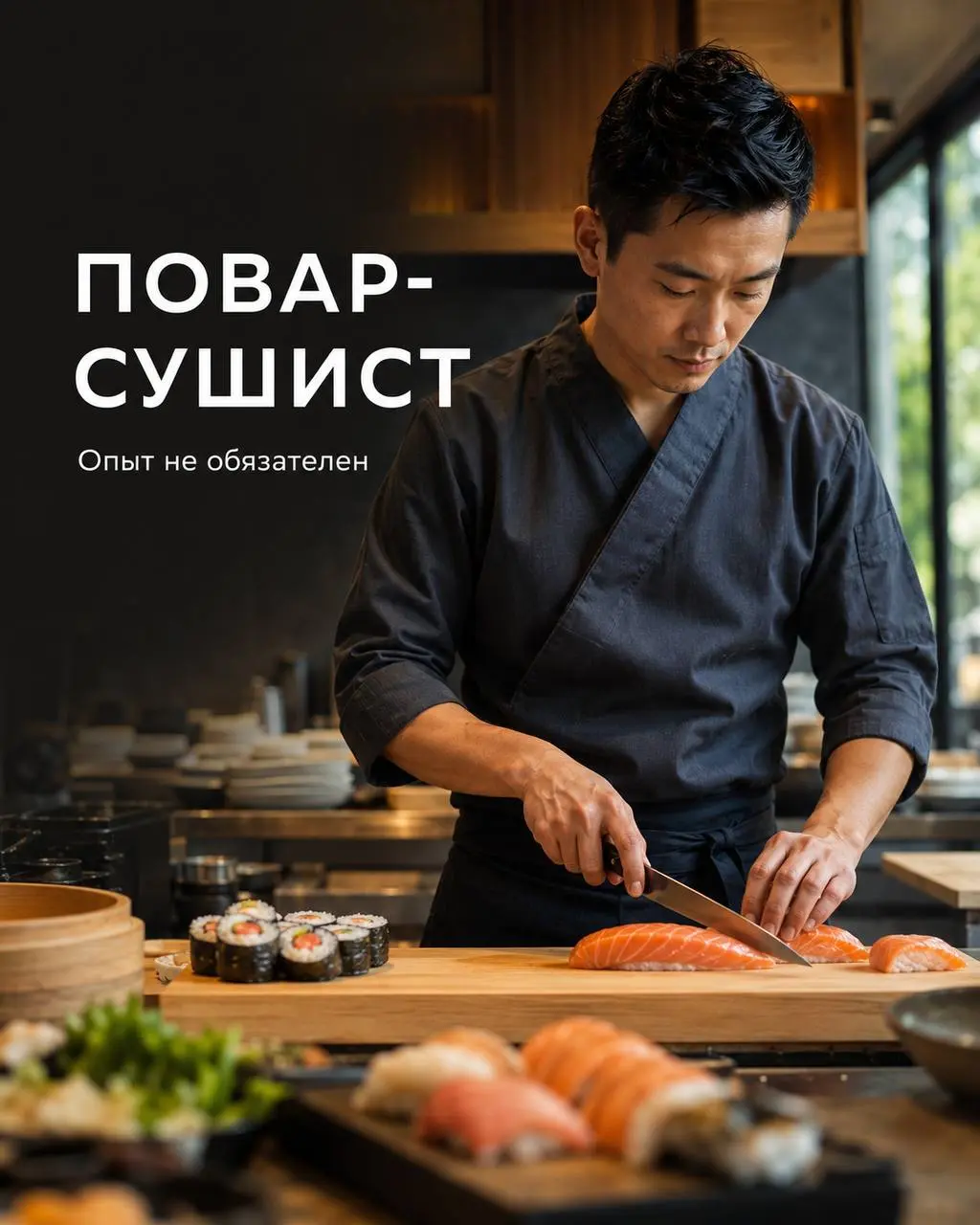 ПОВАР-СУШИСТ
3 500₽/смена - 5 000₽/смена
Кафе-бар «МОККАНО»
• Московская область
• Рестораны/Кафе
• +79384166055
Полное описание вакансии размещено в Телеграм и Макс | Сетка — социальная сеть от hh.ru