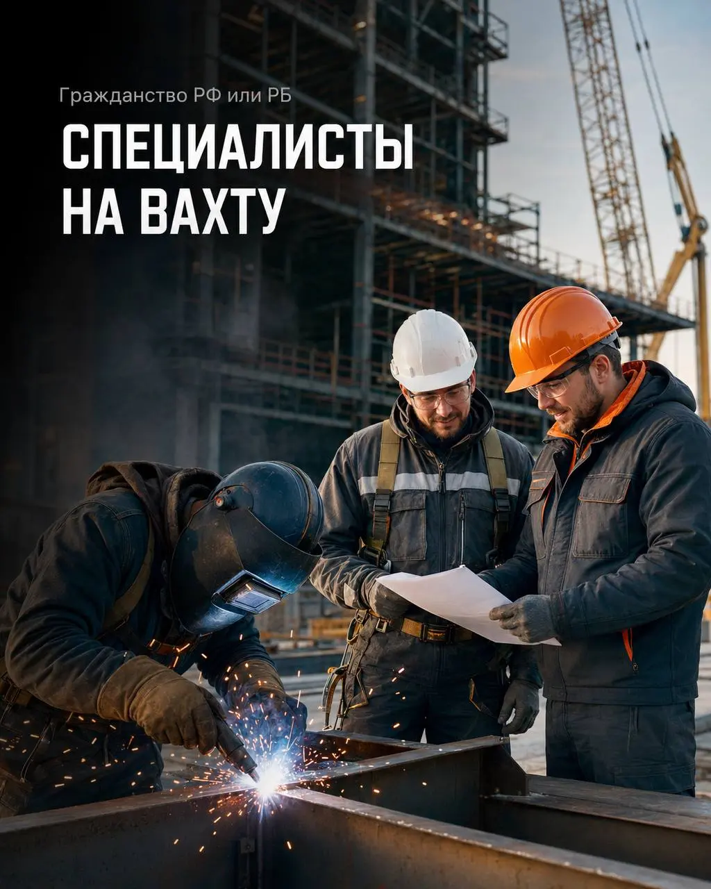 1️⃣ЭЛЕКТРОГАЗОСВАРЩИК,
2️⃣МОНТАЖНИК МЕТАЛЛОКОНСТРУКЦИЙ,
3️⃣ФАСАДЧИК,
4️⃣ПЛИТОЧНИК,
5️⃣СВАРЩИК ТТ,
6️⃣ВОДИТЕЛЬ АВТОМОБИЛЬНОГО КРАНА,
7️⃣МОНОЛИТЧИК,
8️⃣СВАРЩИК,
9️⃣МОНТАЖНИК ТТ,
🔟МОНТАЖНИК ЖБК,
11 | Сетка — социальная сеть от hh.ru