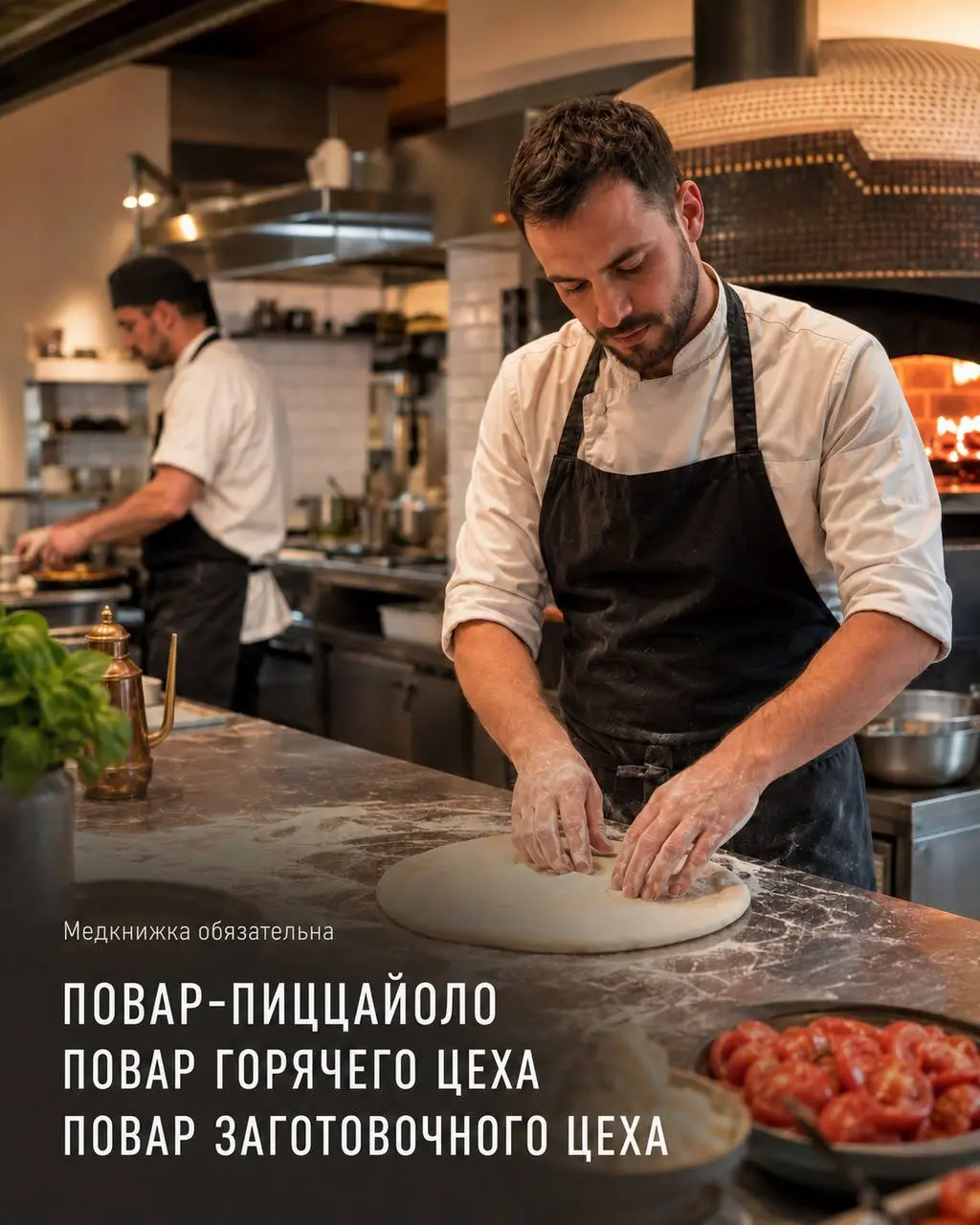 1️⃣ПОВАР-ПИЦЦАЙОЛО,
2️⃣ПОВАР ГОРЯЧЕГО ЦЕХА,
3️⃣ПОВАР ЗАГОТОВОЧНОГО ЦЕХА
5 760₽/смена - 6 240₽/смена
Ресторан SENTI MENTI | LB Group
• Москва, м | Сетка — социальная сеть от hh.ru