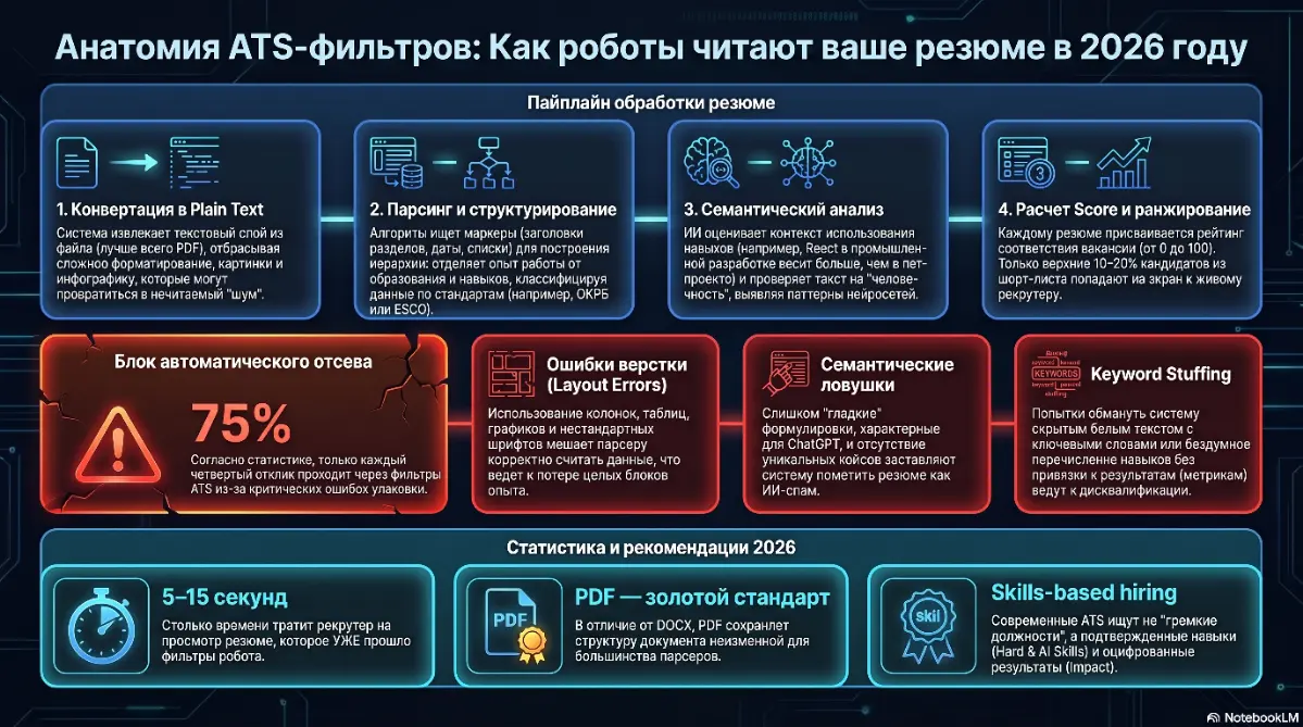 Анатомия ATS-фильтров: Как роботы читают резюме | Сетка — социальная сеть от hh.ru