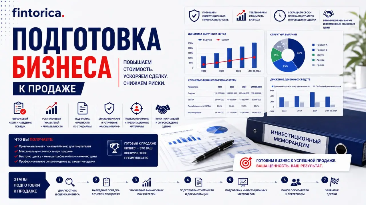Подготовка бизнеса к продаже — это не трата времени, а инвестиция в миллионы на сделке.
Многие собственники думают: «Зачем готовиться? Найду покупателя — тогда и разберемся» | Сетка — социальная сеть от hh.ru