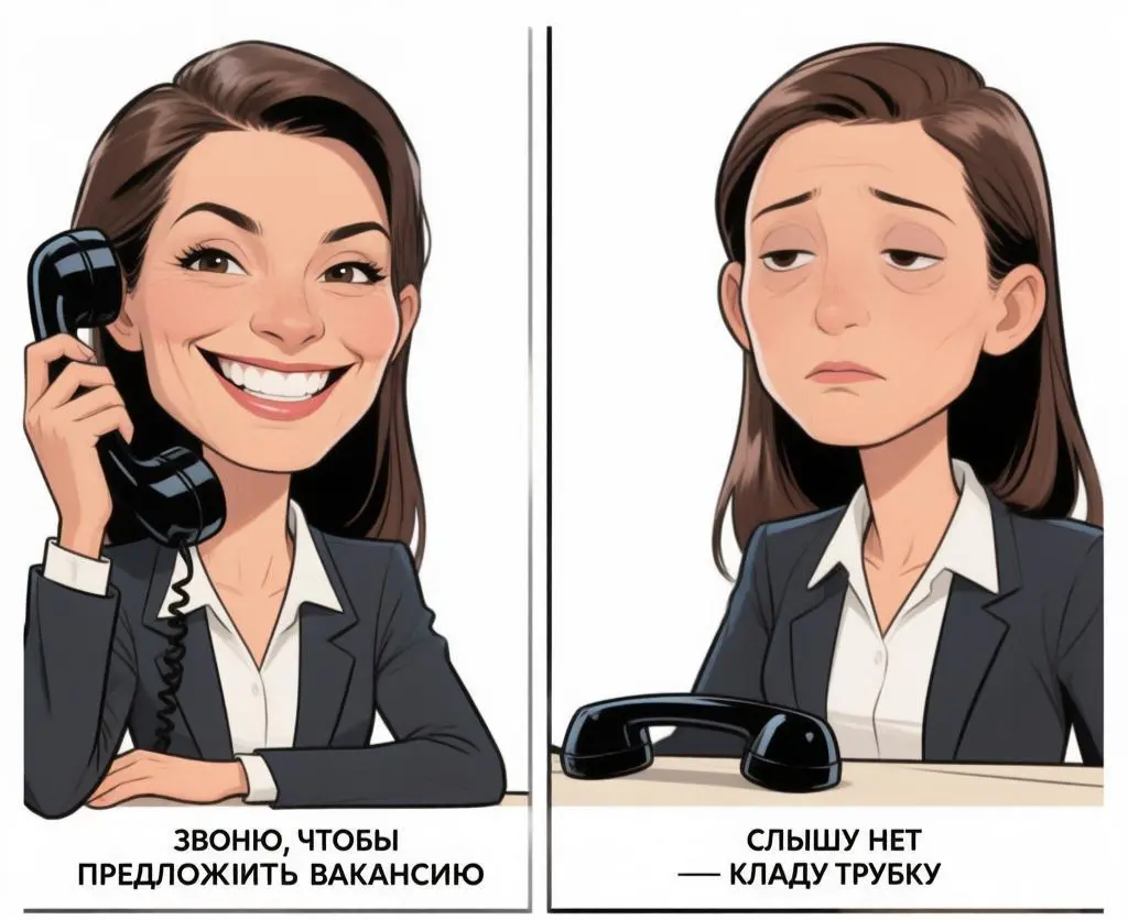 HR звонят, но слышат только "нет" | Сетка — социальная сеть от hh.ru