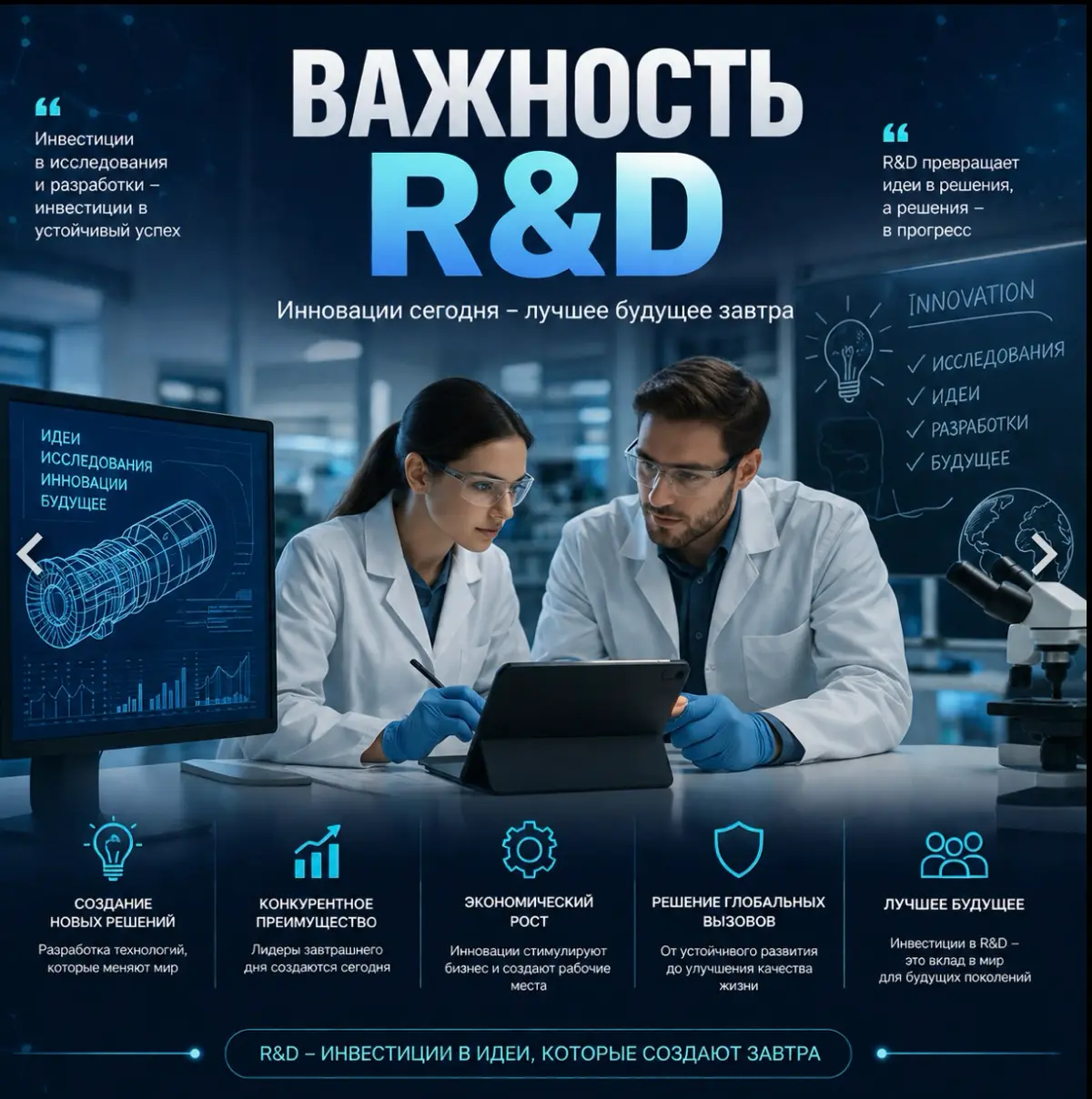 R&D: Двигатель инноваций и ключ к успеху | Сетка — социальная сеть от hh.ru