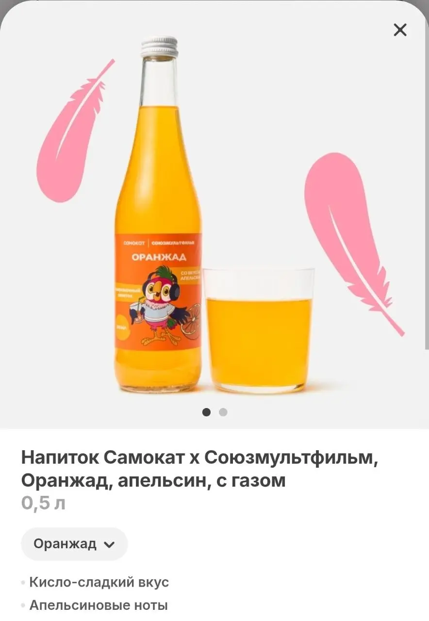 У Самоката коллаба с Союзмультфильмом! Правда, очень маленькая: два вида газировки, чипсы и подушечки в узнаваемом мультяшном оформление по мотивам историй про Кешу | Сетка — социальная сеть от hh.ru