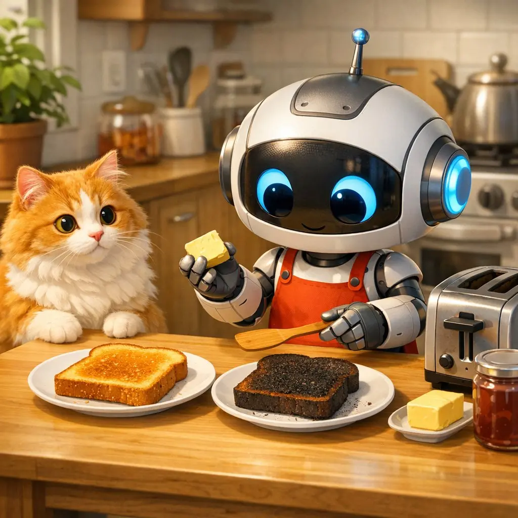 Тостер, который понял завтрак 🍞
Представьте: вы неделю показываете умному тостеру, какие ломтики у вас «идеально румяные», а какие уже похожи на уголь для мангала | Сетка — социальная сеть от hh.ru