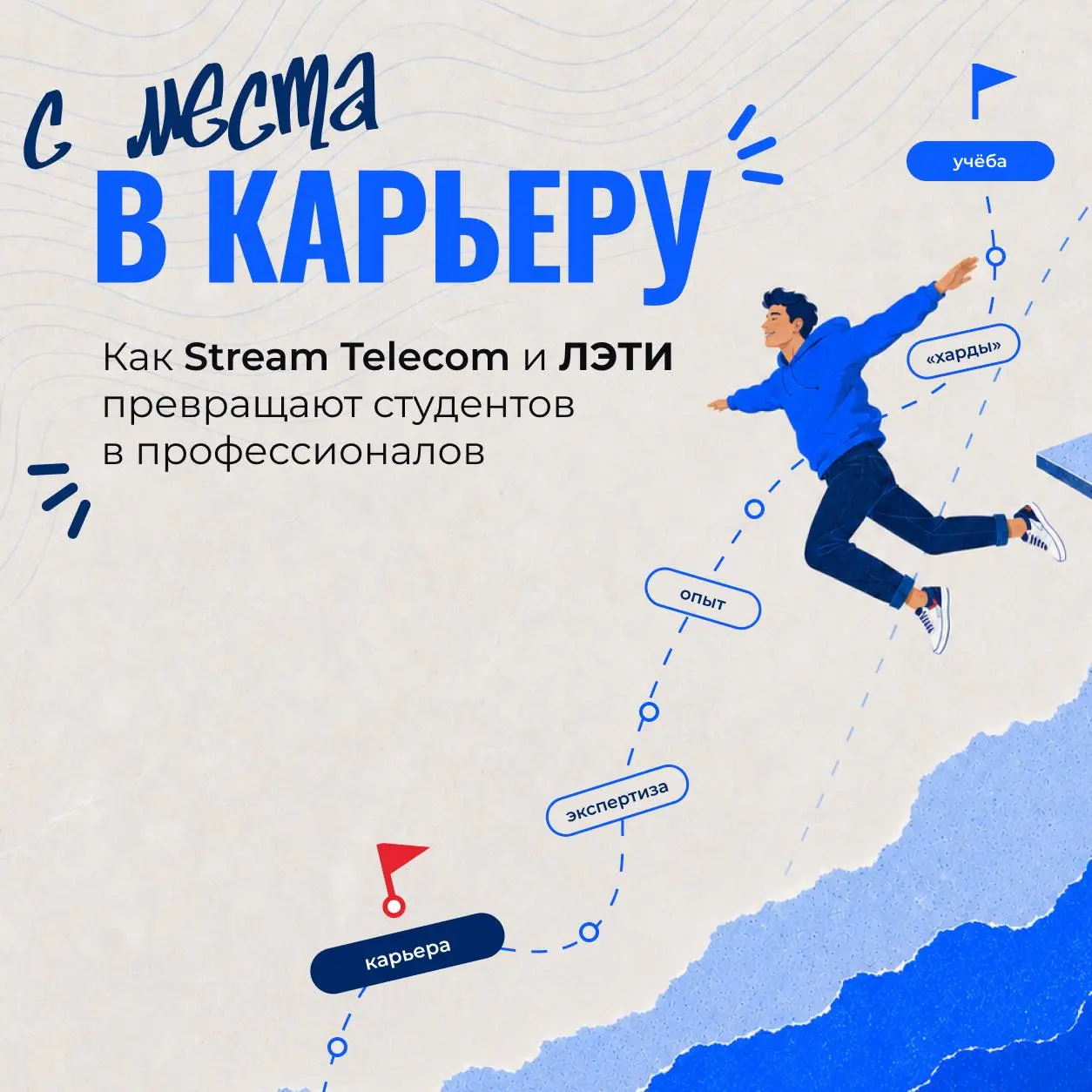 ⚡️ Пришел на стажировку и сделал карьеру — миф или реальность?
Как Stream Telecom совместно с вузом ЛЭТИ организует стажировки для сильных студентов и зачем это вообще нужно — рассказываем в карточках... | Сетка — социальная сеть от hh.ru