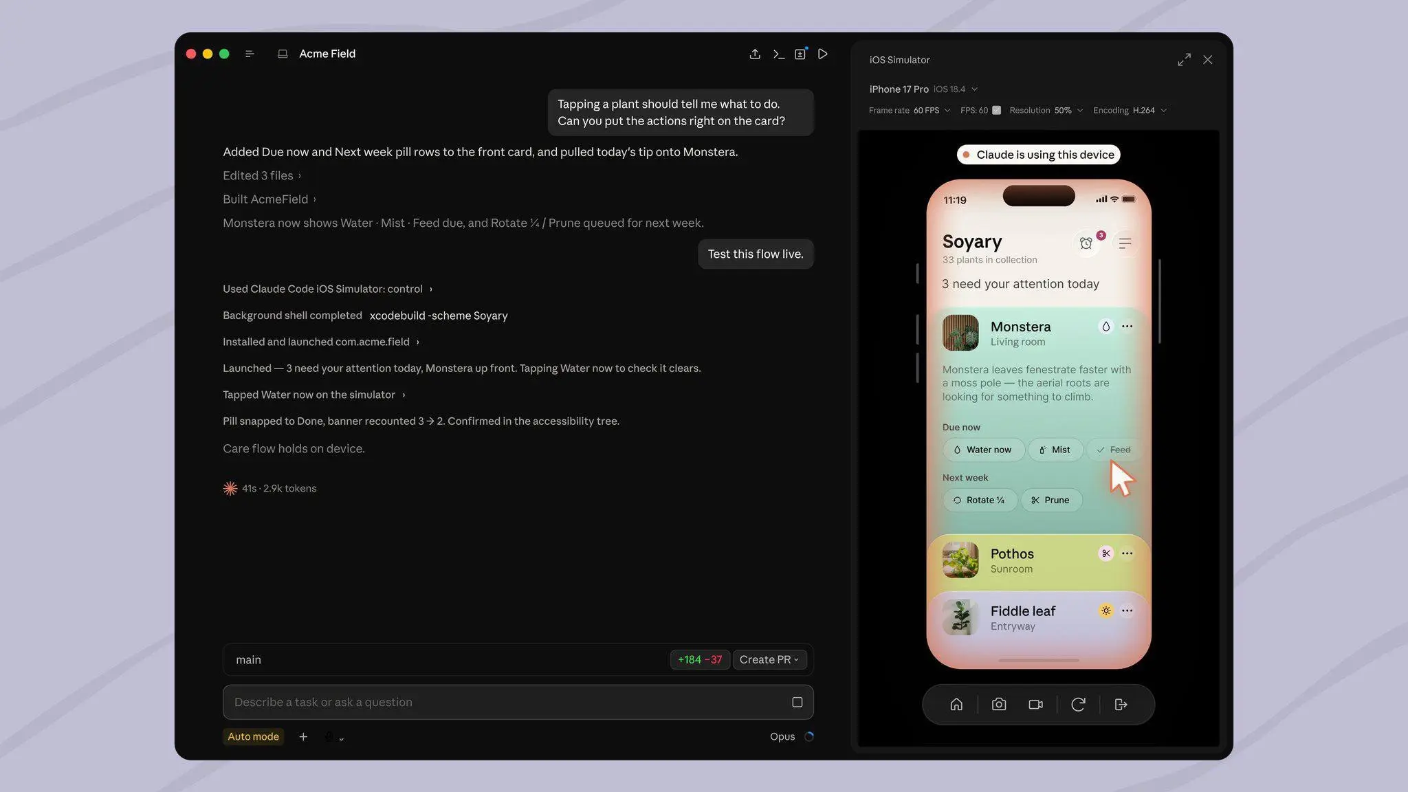 🍏 CLAUDE CODE ТЫКАЕТ В IPHONE
Anthropic официально выкатили встроенную поддержку iOS Simulator прямо в Claude Code Desktop | Сетка — социальная сеть от hh.ru