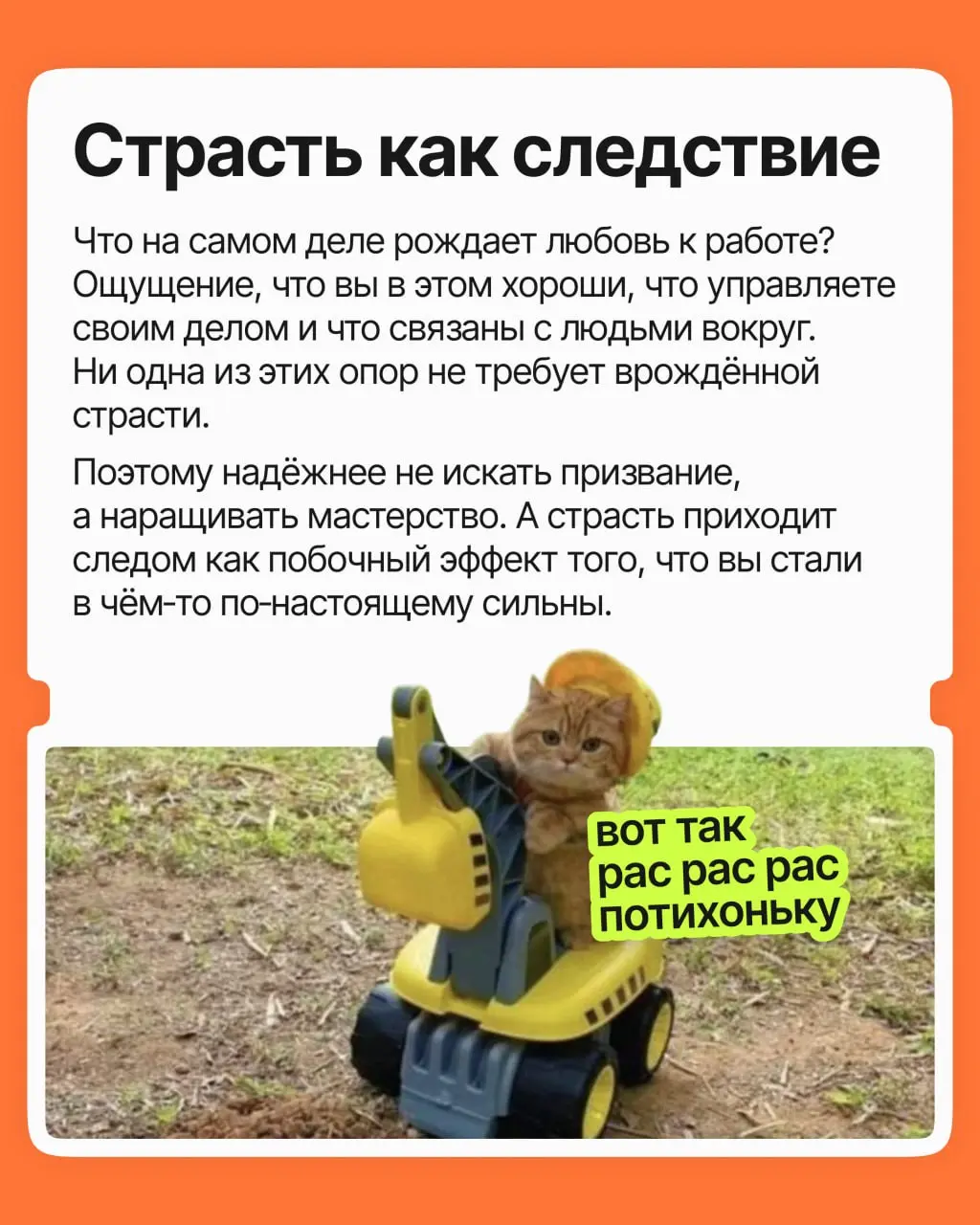Идея, что нужно найти своё призвание и не работать ни дня, на самом деле вредна для карьеры и ментального здоровья | Сетка — социальная сеть от hh.ru