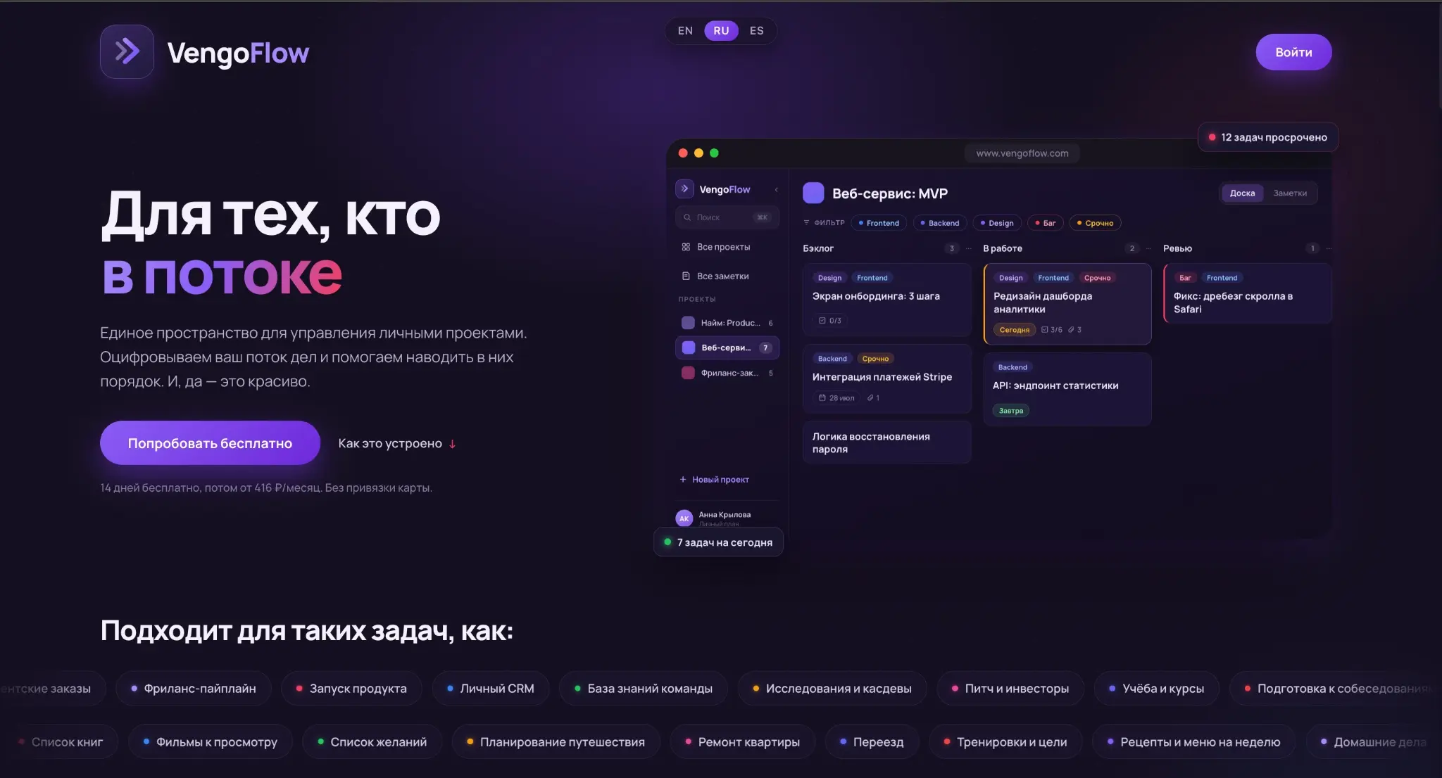 VengoFlow - для тех, кто в "потоке" | Сетка — социальная сеть от hh.ru