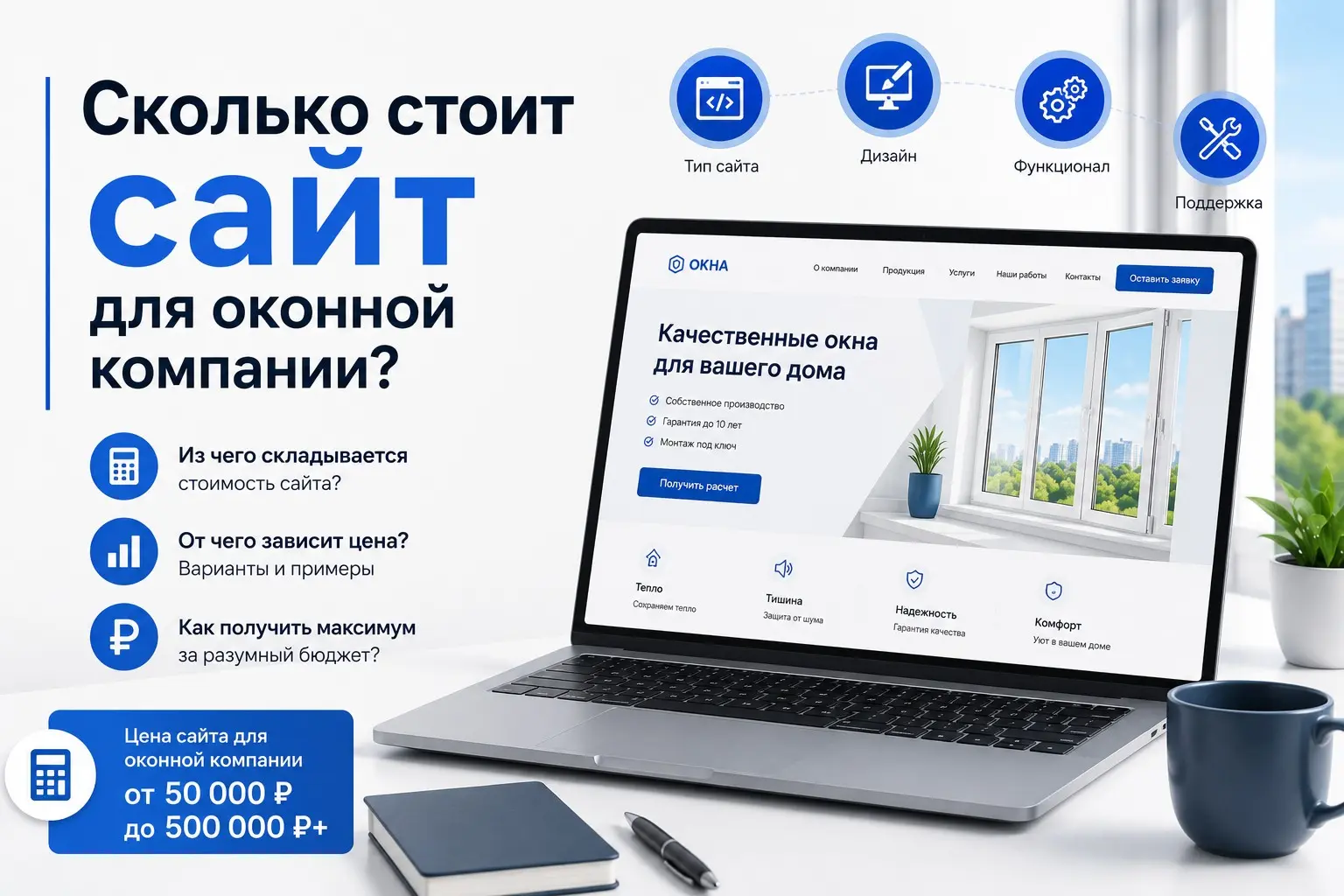 Сколько стоит сайт для оконной компании? | Сетка — социальная сеть от hh.ru