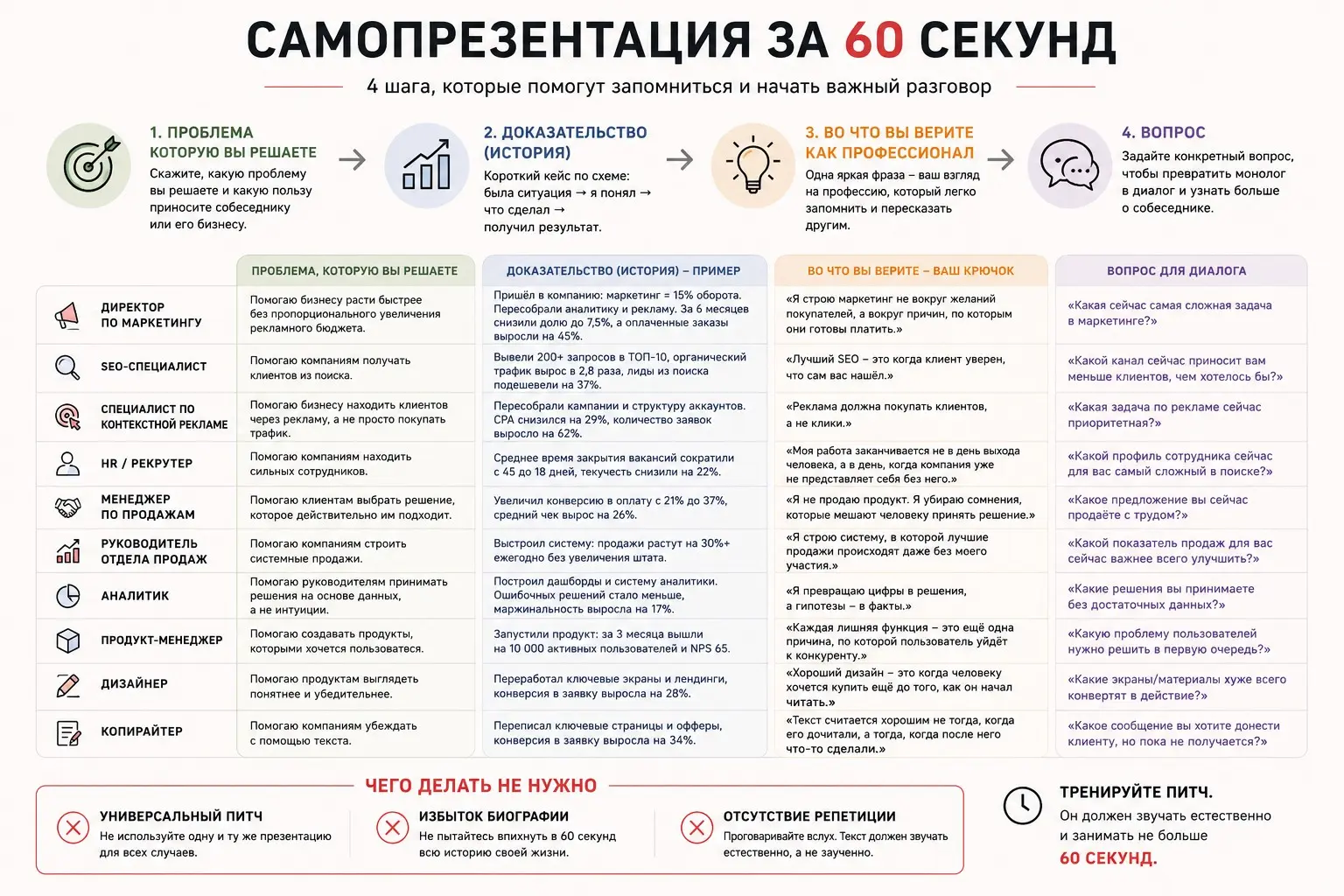 САМОПРЕЗЕНТАЦИЯ ЗА 60 СЕКУНД | Сетка — социальная сеть от hh.ru