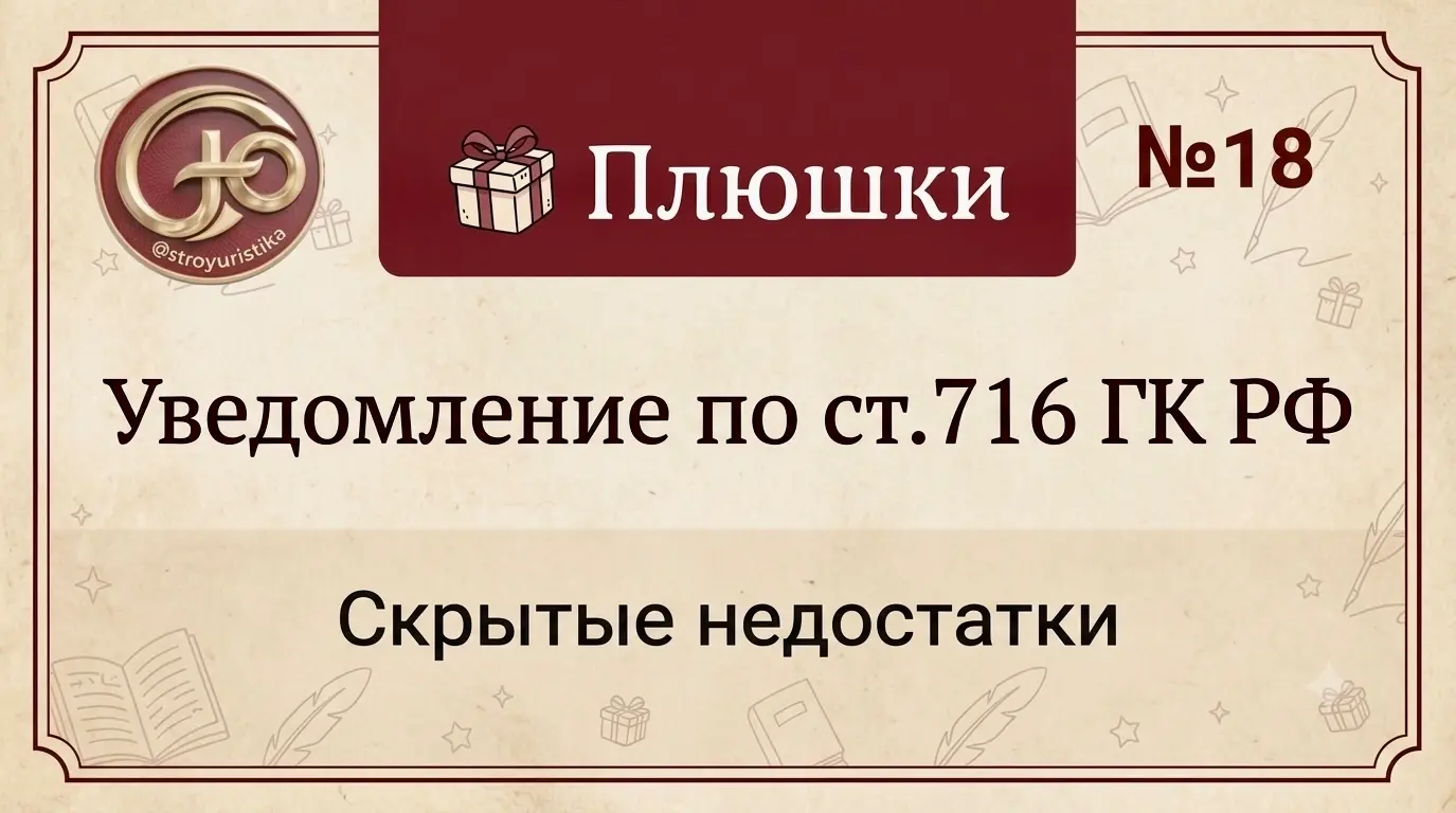 Уведомление по ст. 716 ГК РФ: требования и типичные ошибки | Сетка — социальная сеть от hh.ru