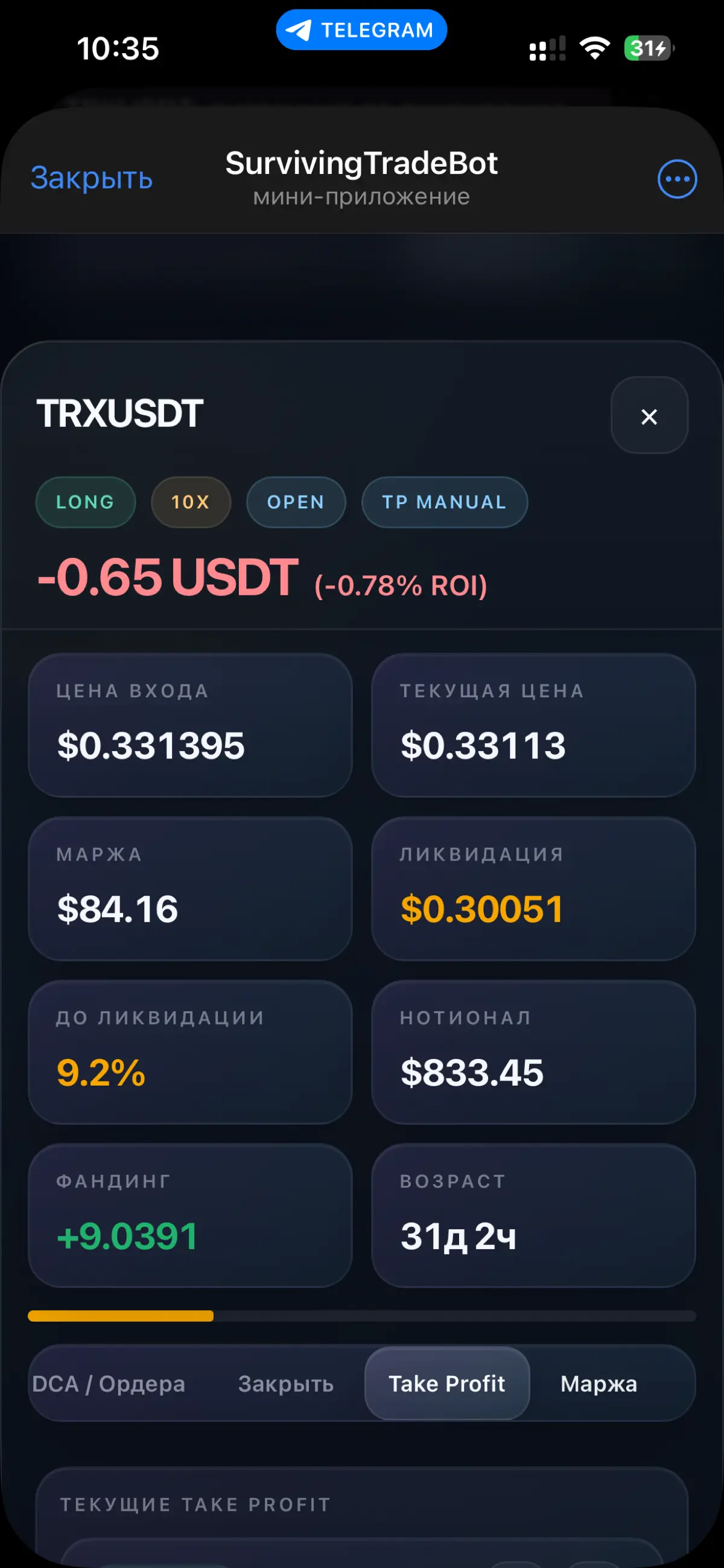 Surviving cryptotrade bot 📈 | Сетка — социальная сеть от hh.ru