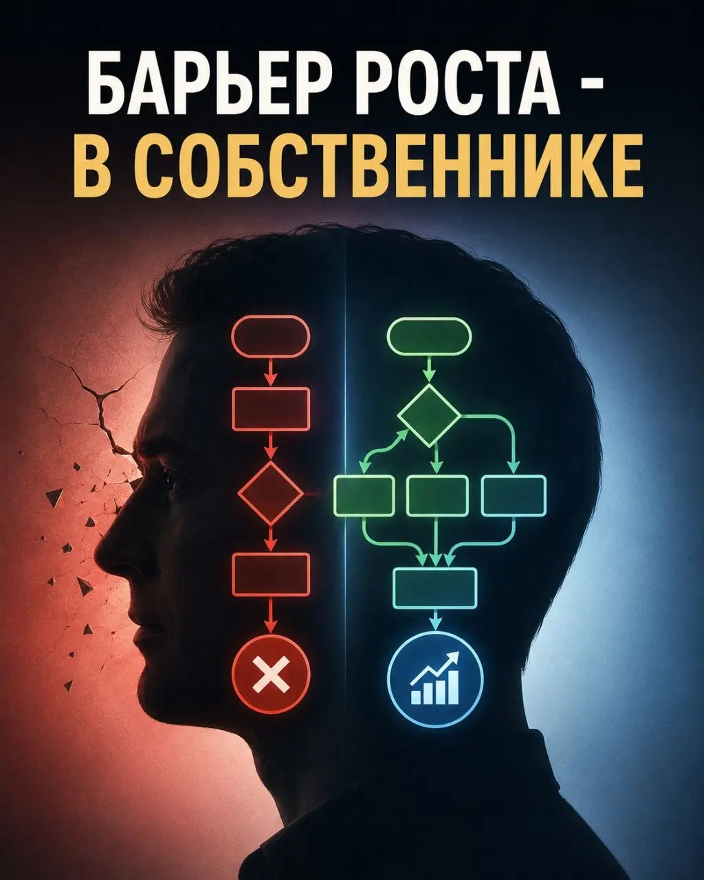 🚦 Иногда главный барьер роста — не бизнес. А его собственник.
Я много пишу о том, что бизнесу нужна система.
Что хаос в процессах мешает масштабироваться | Сетка — социальная сеть от hh.ru