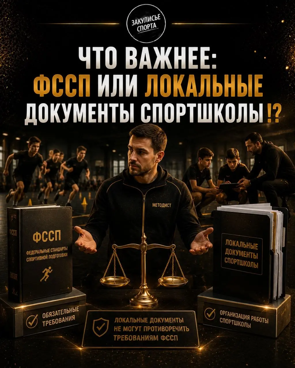ЧТО ВАЖНЕЕ: ФССП ИЛИ ЛОКАЛЬНЫЕ ДОКУМЕНТЫ СПОРТШКОЛЫ⁉️
📘Федеральные стандарты спортивной подготовки устанавливают минимальные обязательные требования к спортивной подготовке по виду спорта:
✔этапы подг... | Сетка — социальная сеть от hh.ru